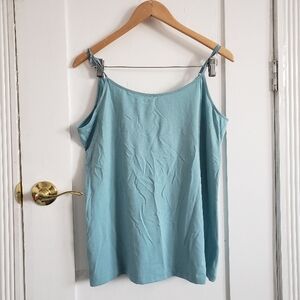 Time and True Blue Tank Top Cotton Modal Spandex XL